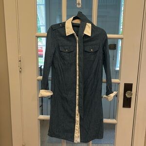 Tory Burch long sleeve denim dress